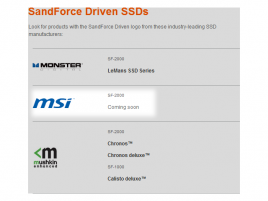 SandForce Driven SSD - MSI