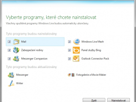 Microsoft Windows Live Essentials 2011 CZ instalace