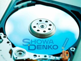 Showa Denko logo na HDD