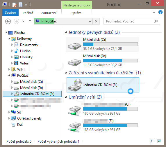 Windows 8 vs. Panasonic LF-D101 - nefunguje to